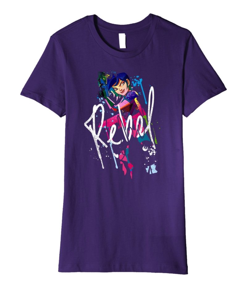 Women's Fifth Sun x Rebels Sabine Wren Paint Drip t-shirt on Amazon