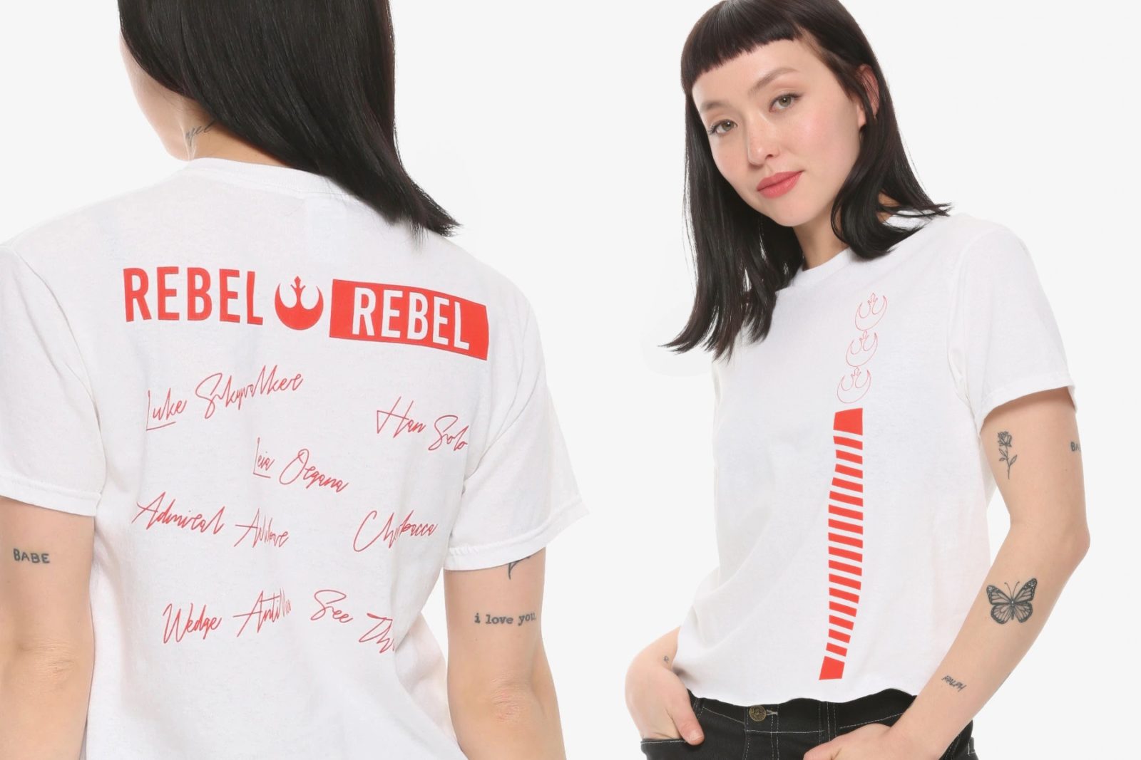 Women’s Rebel Roll Call Tee at Hot Topic