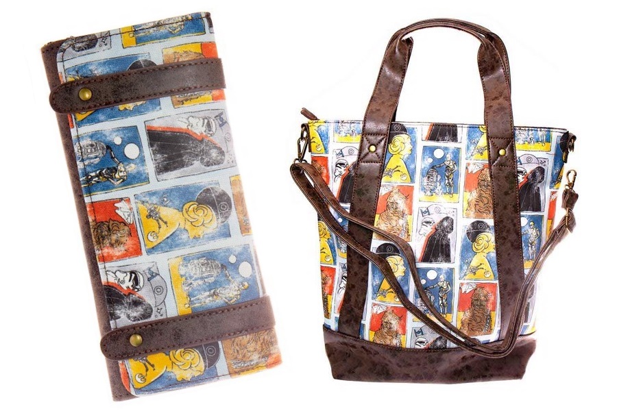 Loungefly x Star Wars Character Print Tote Bag and Wallet at Mighty Ape NZ