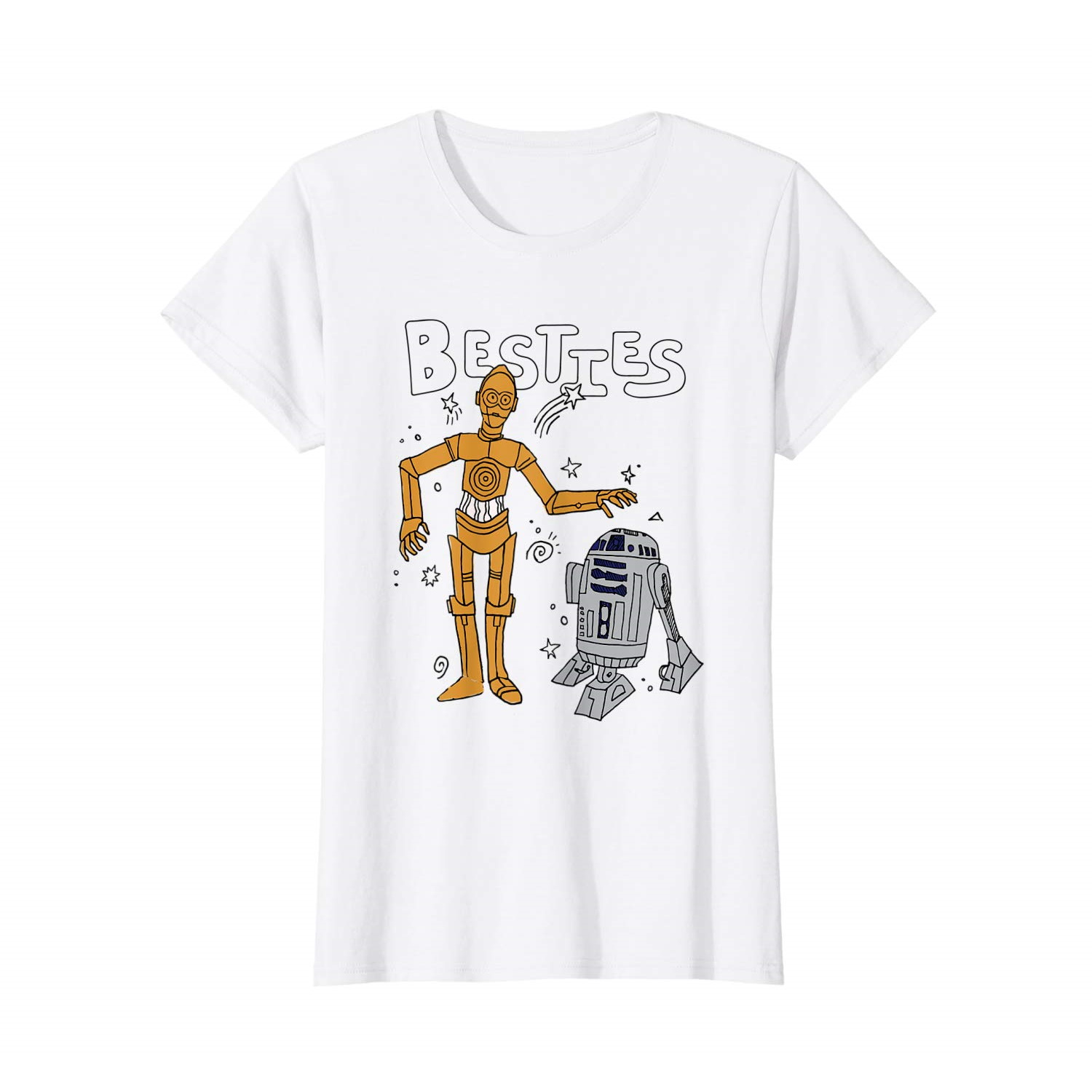 Women's Star Wars C-3PO & R2-D2 T-shirt on Amazon
