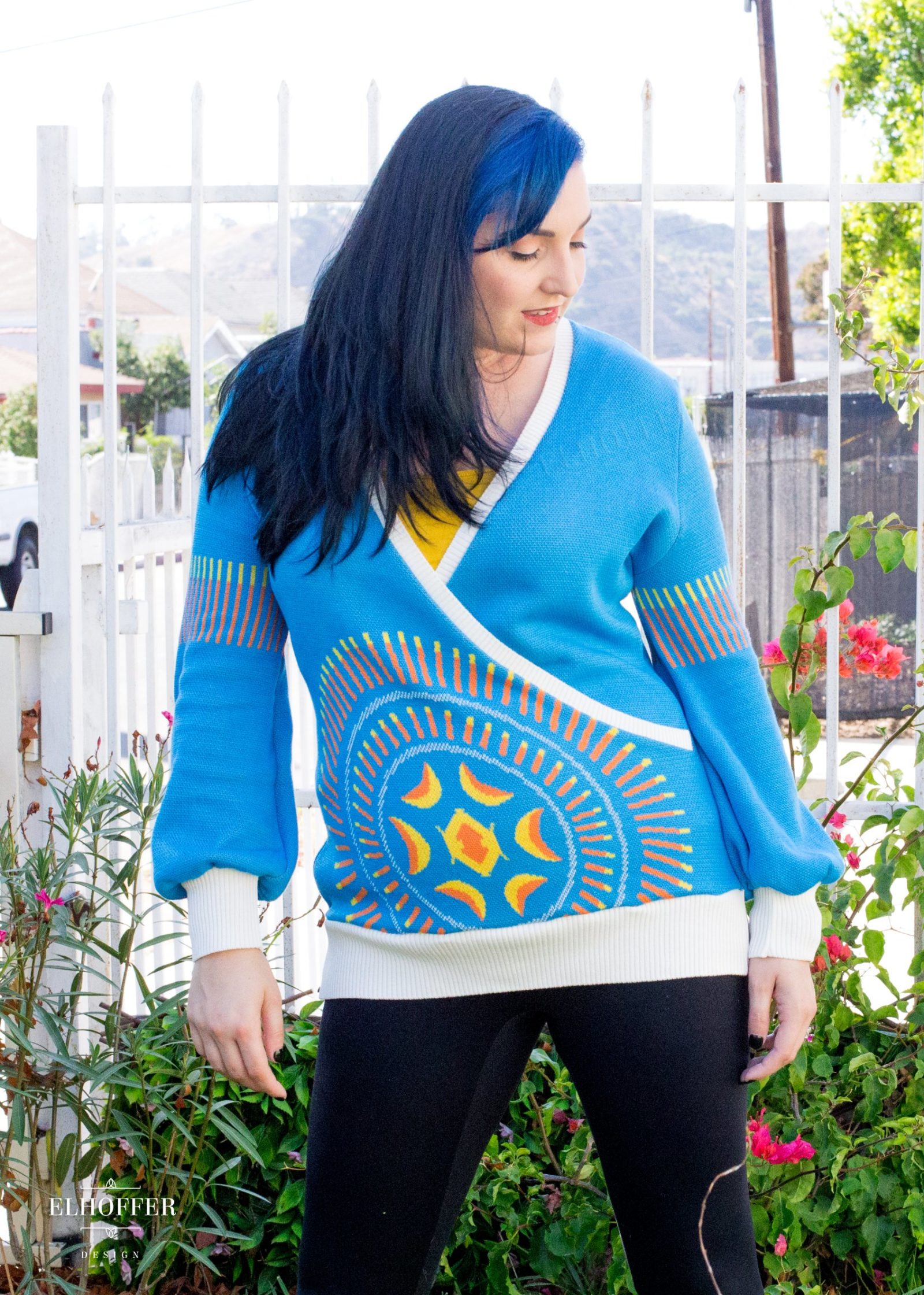 Elhoffer Design - Padme' Amidala Inspired Galactic Eclipse Cross Front Sweater