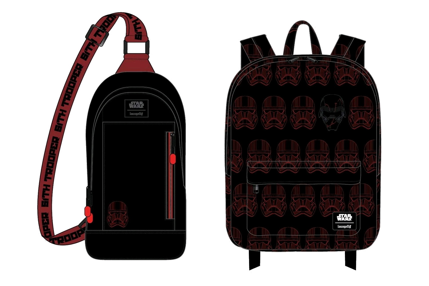 Loungefly x Star Wars The Rise Of Skywalker Sith Trooper Bags