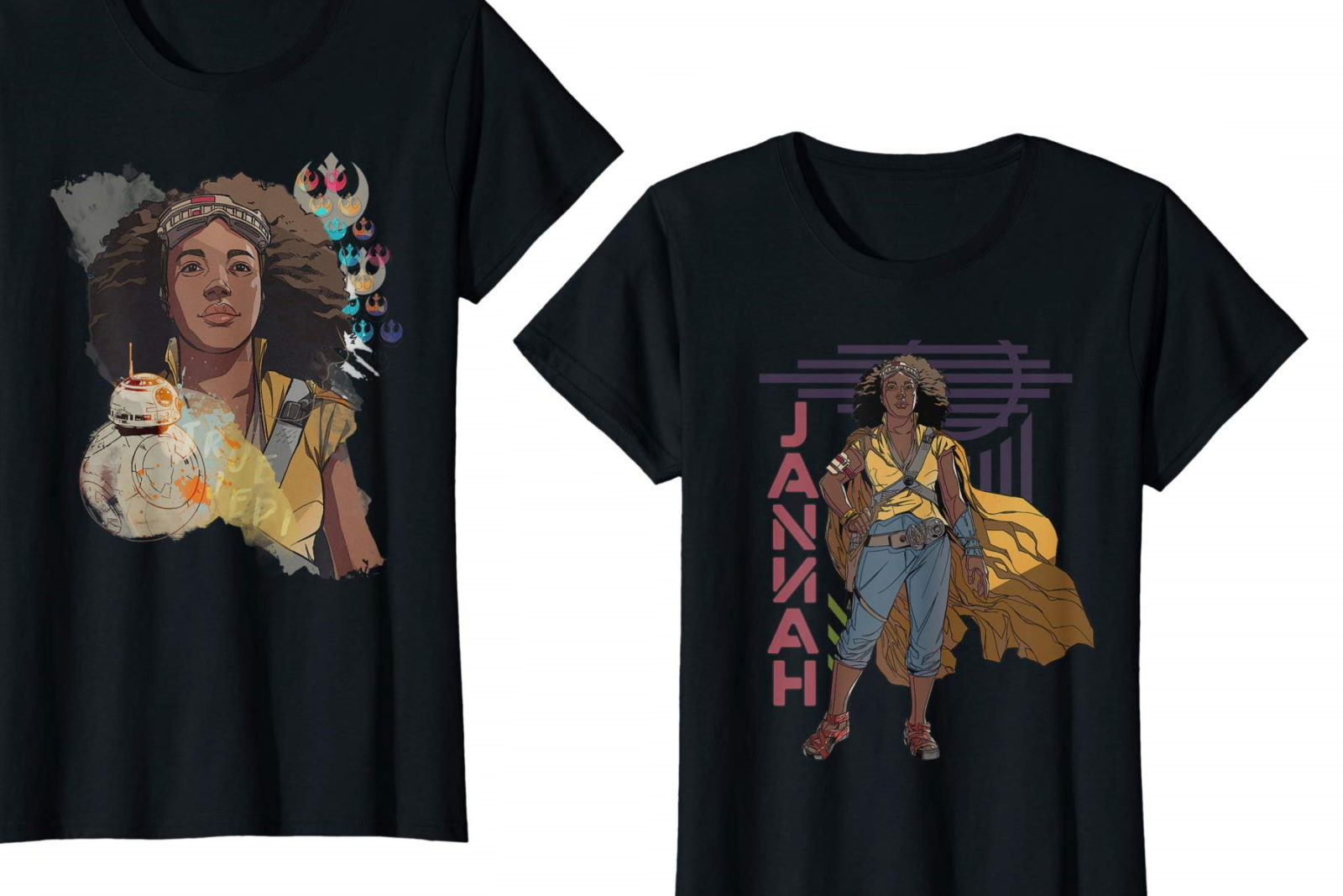 Women's Star Wars Episode 9 Jannah T-Shirts on Amazon