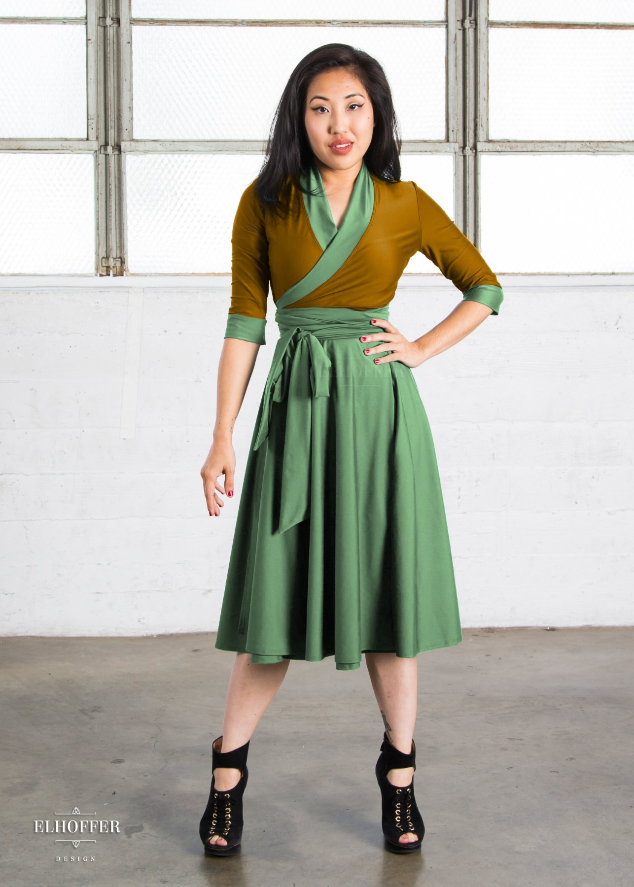 Elhoffer Design Galactic Asset Wrap Dress Inspired by The Mandalorian The Child