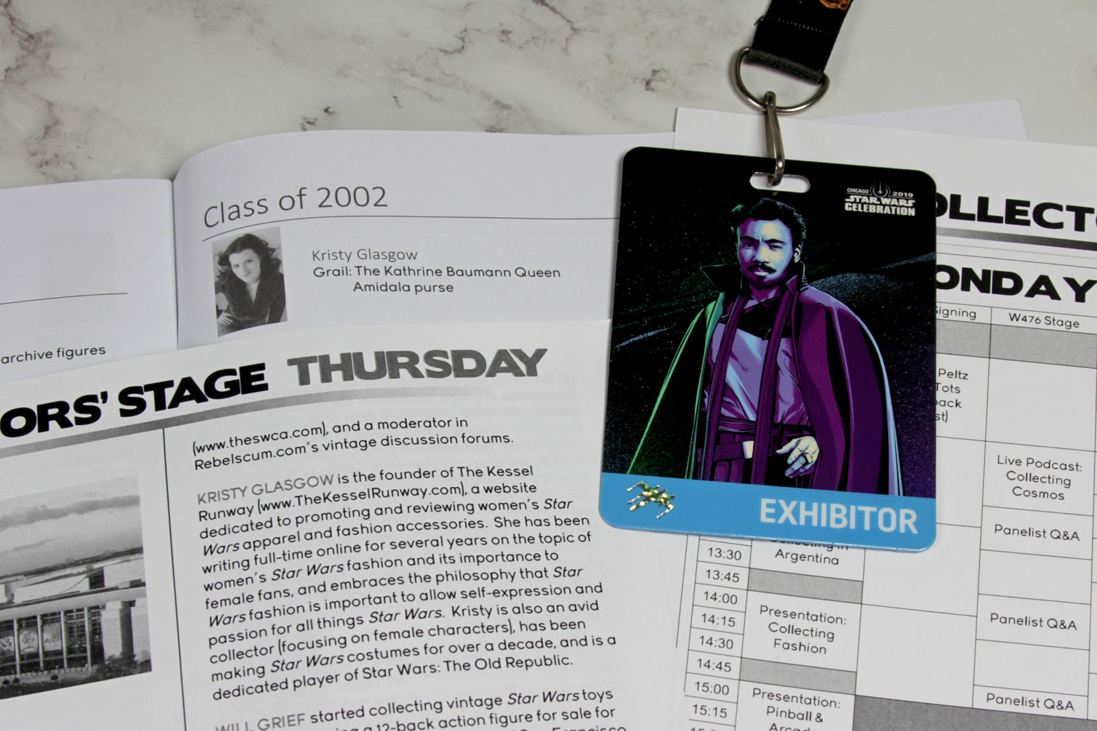 Star Wars Celebration Schedules and Exhibitor Pass