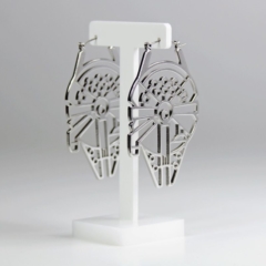 Millennium Falcon Hanger Hoop Earrings Millennium Falcon Hanger Hoop Earrings
