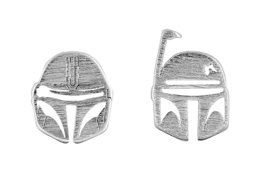 Short Story Star Wars Mandalorian and Boba Fett Earrings
