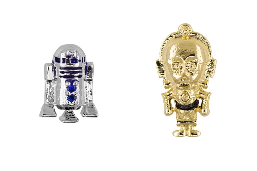 Short Story Star Wars R2-D2 and C-3PO Earrings